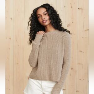 Jenni Kayne cashmere fisherman sweater NWT